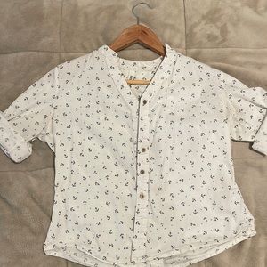 Anchor pattern button down